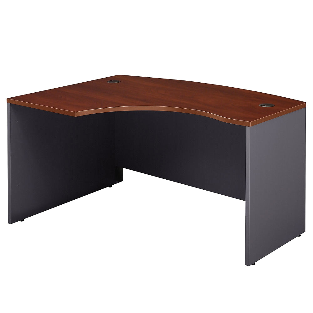 Bush Business Furniture 59inW L-Shaped Left-Handed Corner Desk, Hansen Cherry/Graphite Gray, Standard Delivery