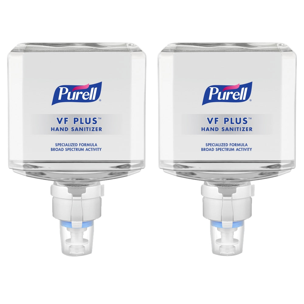 Purell VF PLUS Gel Hand Sanitizer Refills For ES8 Touch-Free Hand Sanitizer Dispensers, Fragrance Free, 40.6 Oz, Case Of 2 Refills