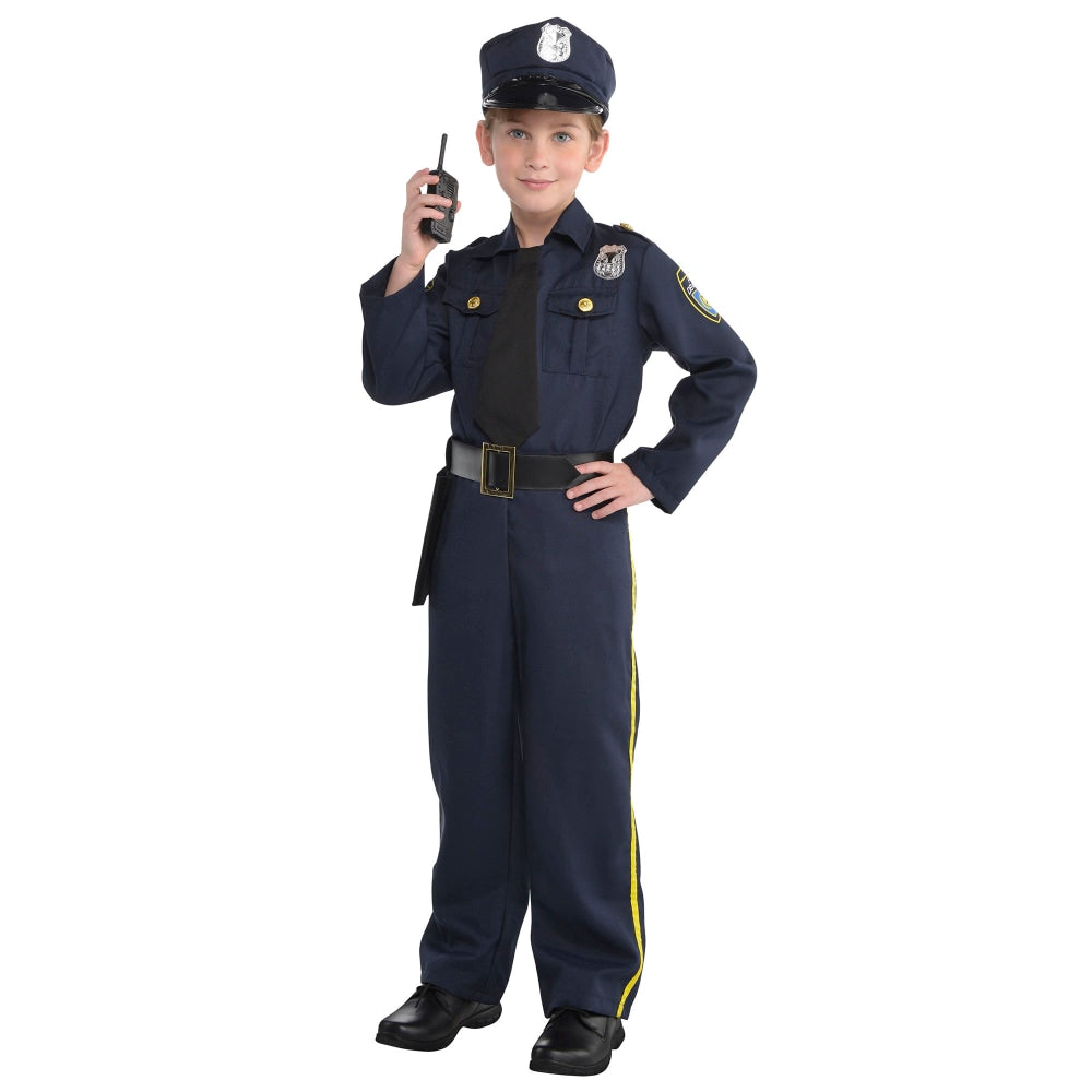 Amscan Police Officer Boys Halloween Costume, Small, Blue