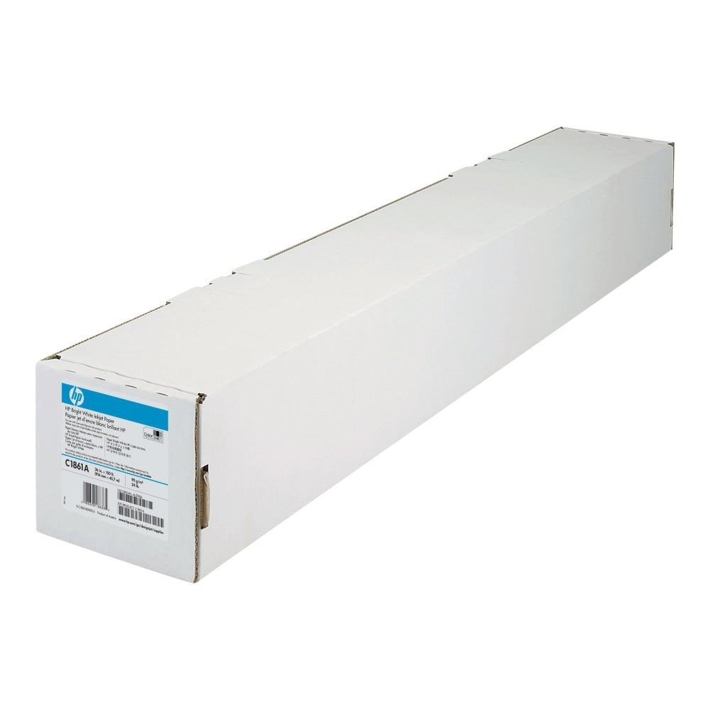 HP C1861A Bright White Bond Wide Format  Roll, Matte, 36in x 150ft, 24 Lb