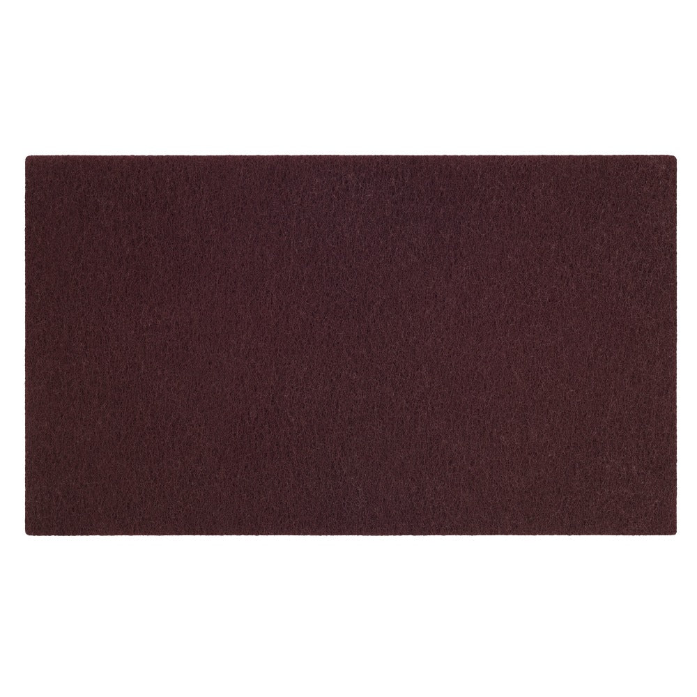 Scotch-Brite Surface Preparation Pads, 28in x 14in, Maroon, Pack Of 10 Pads