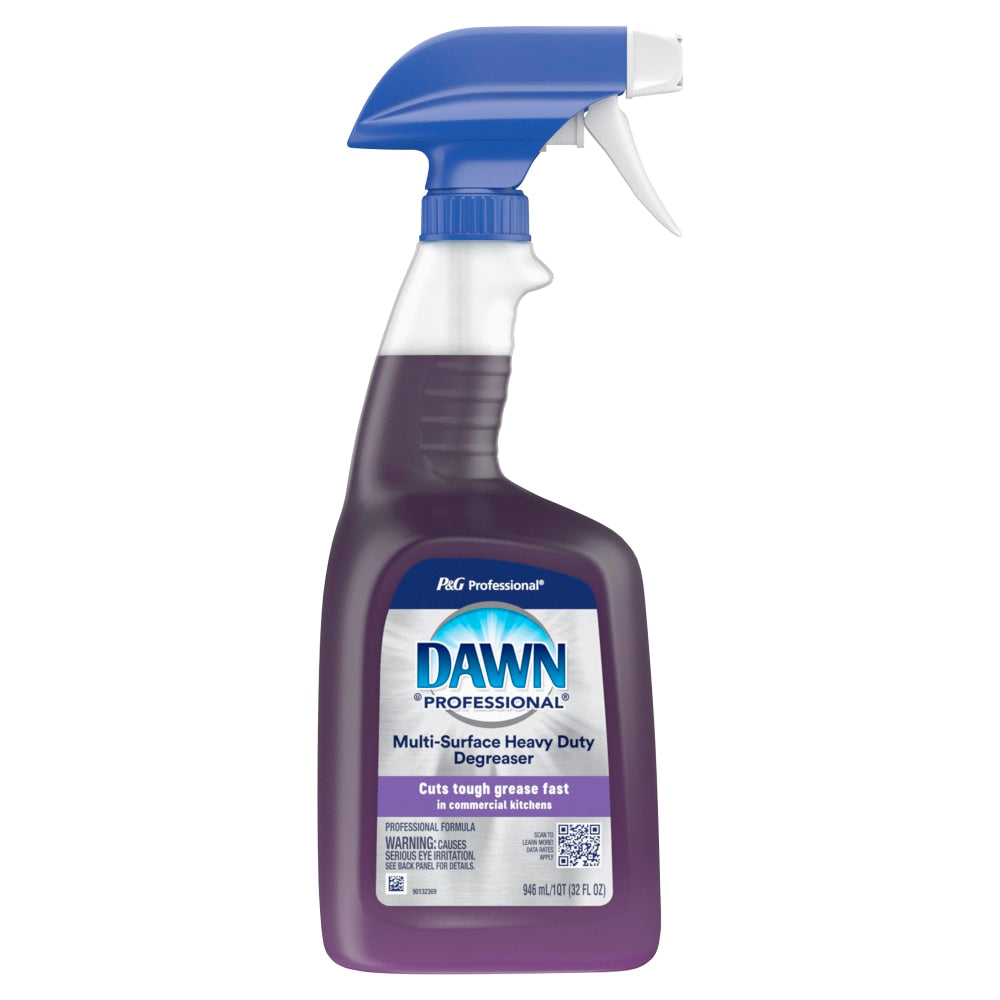 Dawn Professional Multi-Surface Heavy-Duty Degreaser, Spray, 32 Fl Oz, Purple, Case Of 6 Bottles