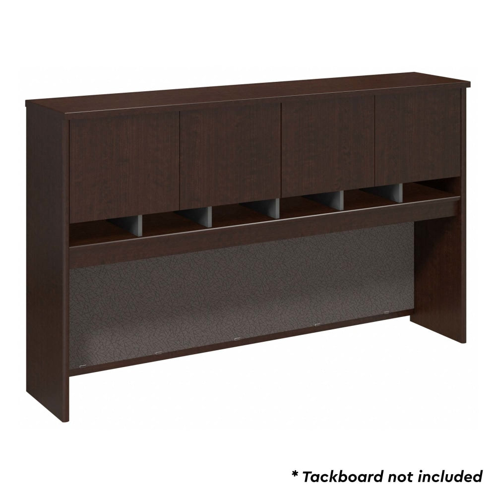 Bush Business Furniture Components 4 Door Hutch, 72inW, Mocha Cherry, Standard Delivery