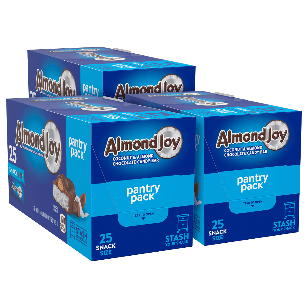 Almond Joy Snack Size Pantry Packs, 15 Oz, Case Of 3 Packs