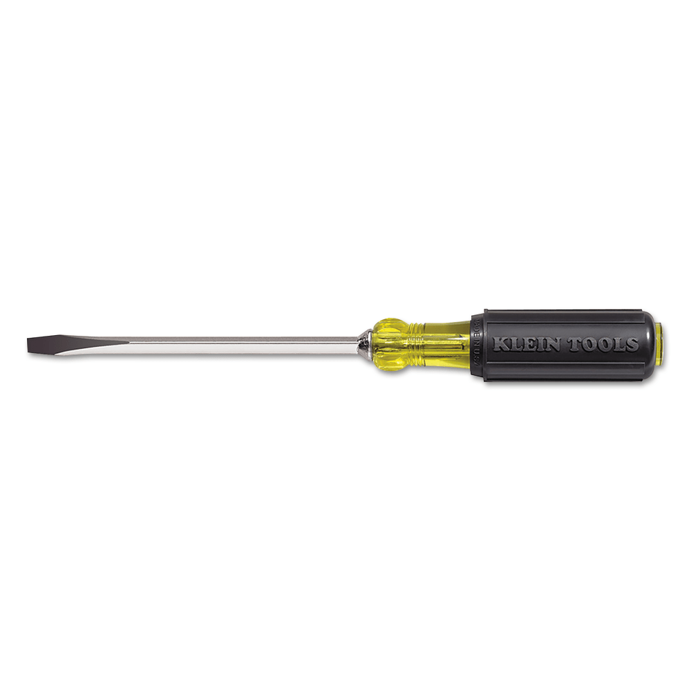 Keystone-Tip Cushion-Grip Screwdrivers, 3/8 in, 13 7/16 in Overall L