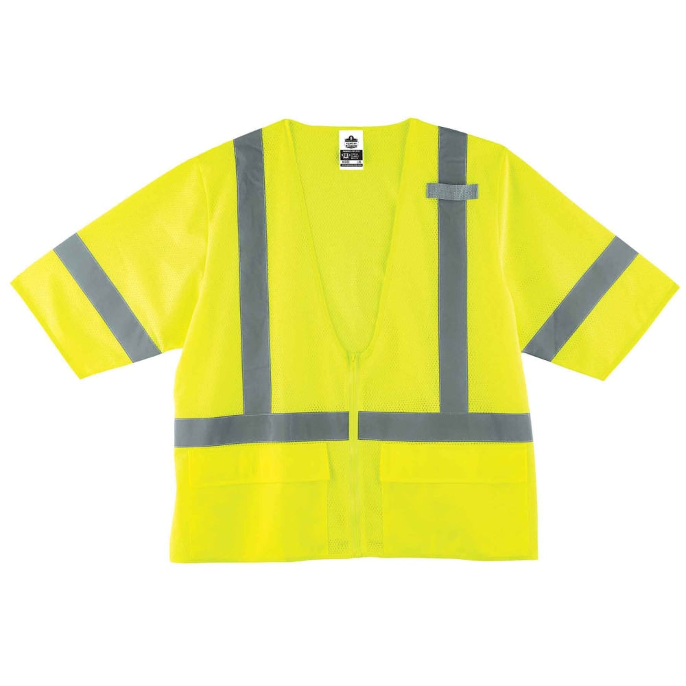 Ergodyne GloWear Safety Vest, Standard, Type-R Class 3, Small/Medium, Lime, 8320Z