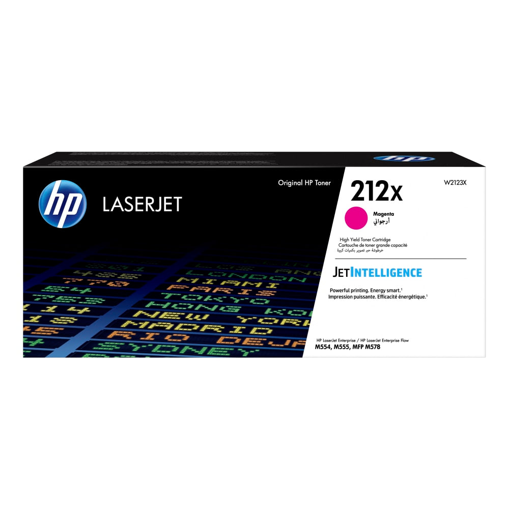 HP 212X Magenta High Yield Toner Cartridge, W2123X