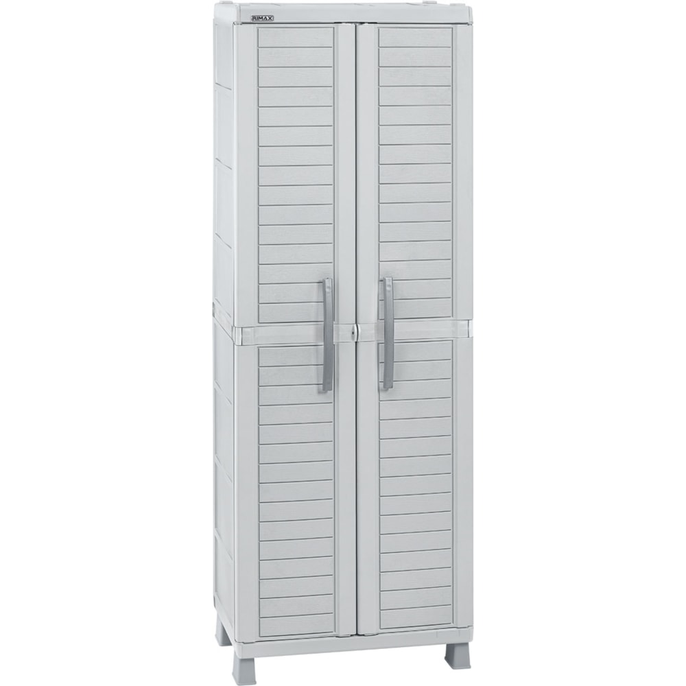 Inval 2-Door Storage Cabinet, 74-7/16inH x 17-3/4inW x 17-3/4inD, Light Gray