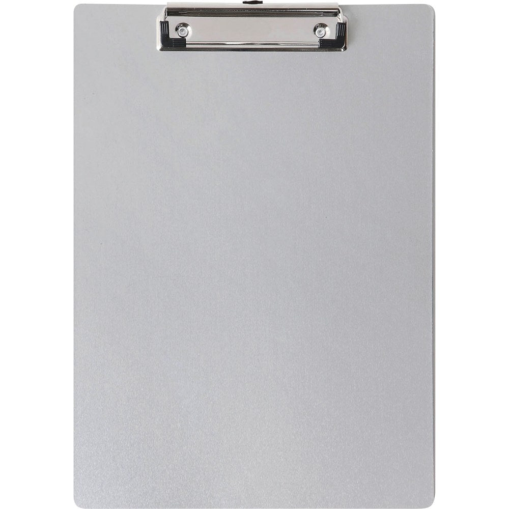 Business Source Aluminum Clipboard - 8 1/2in x 11in - Aluminum - Silver - 1 Each