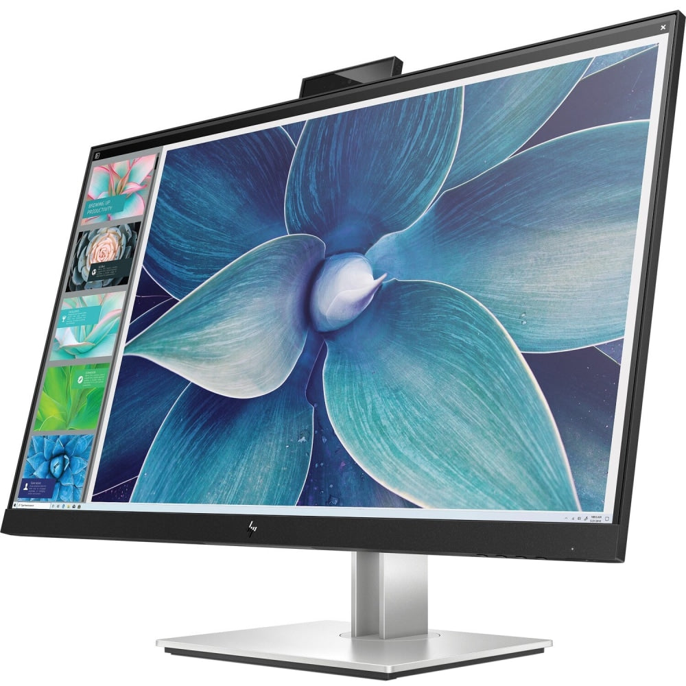 HP E27d G4 27in Class Webcam WQHD LCD Monitor - 16:9 - Black, Silver - 27in Viewable - In-plane Switching (IPS) Technology - LED Backlight - 2560 x 1440 - 300 Nit - 5 ms - GTG Refresh Rate - HDMI - DisplayPort - USB Hub