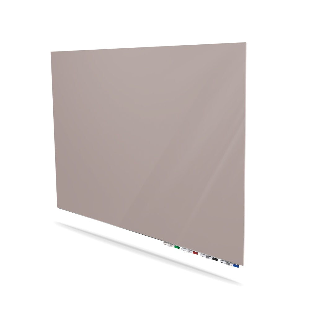 Ghent Aria Low Profile Magnetic Dry-Erase Whiteboard, Glass, 48in x 60in, Lilac Gray