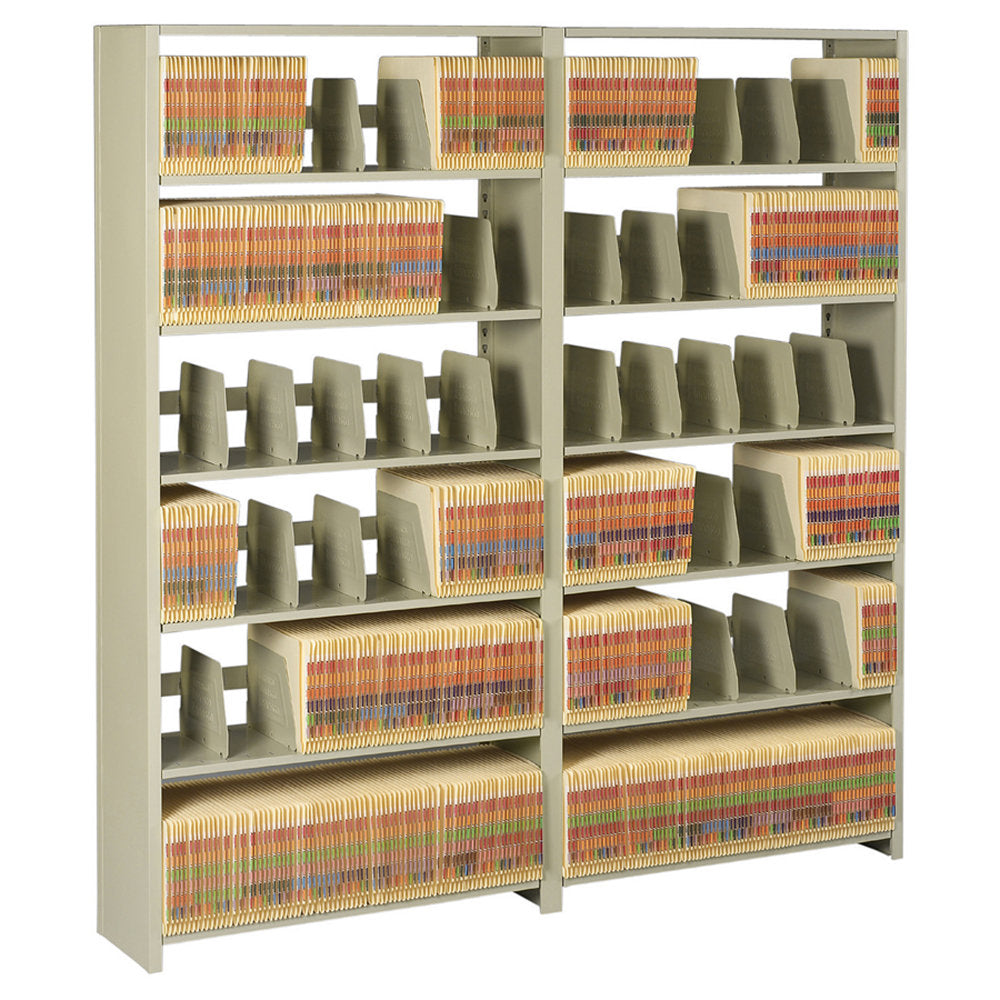 Tennsco Add-On Shelving For Snap-Together 76in High Unit, Sand