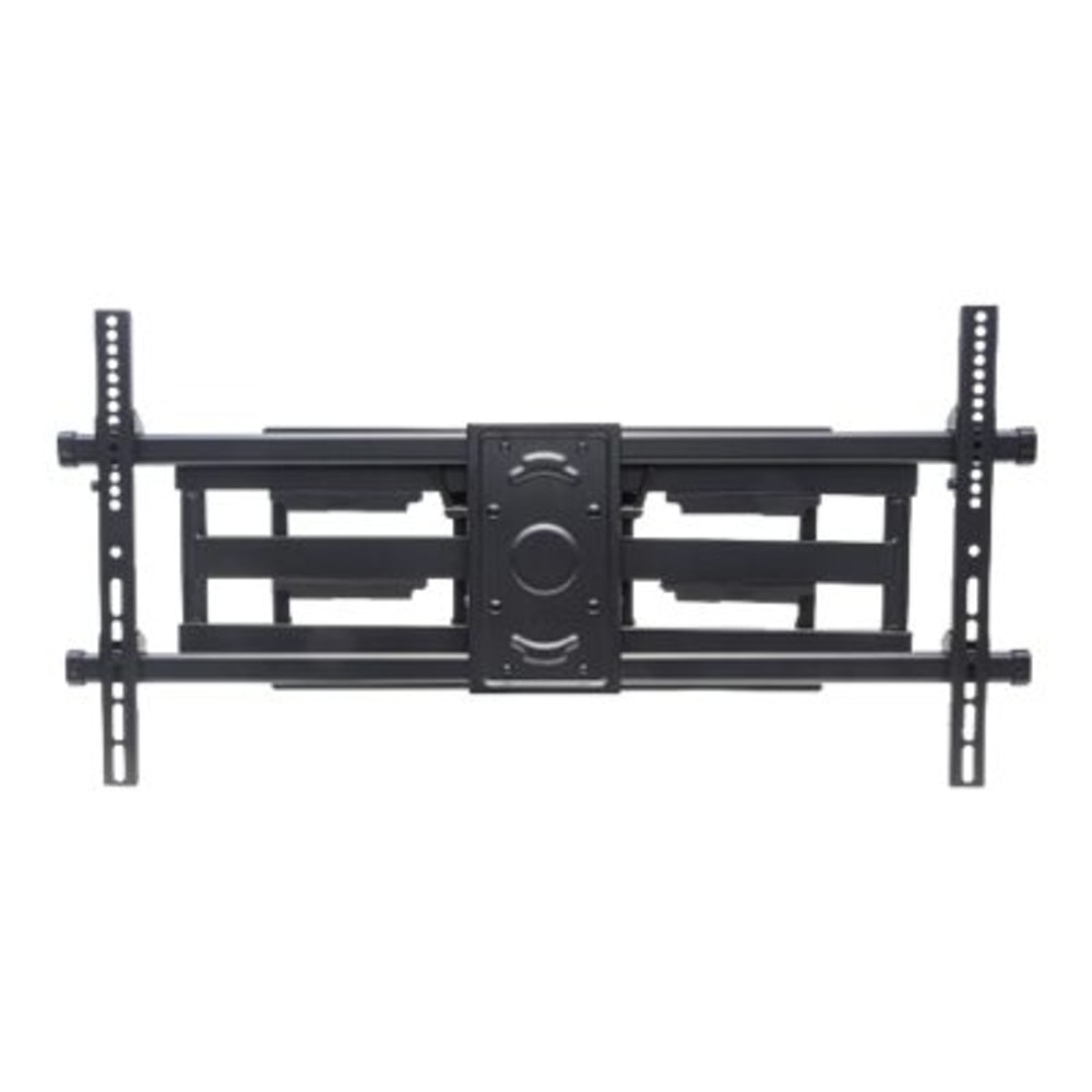 Manhattan TV & Monitor Mount, Wall, Full Motion, 1 screen, Screen Sizes: 37-75in, Black, VESA 200x200 to 800x400mm, Max 75kg, LFD, Tilt & Swivel with 3 Pivots, Lifetime Warranty - Bracket - for curved LCD TV - heavy duty steel - black