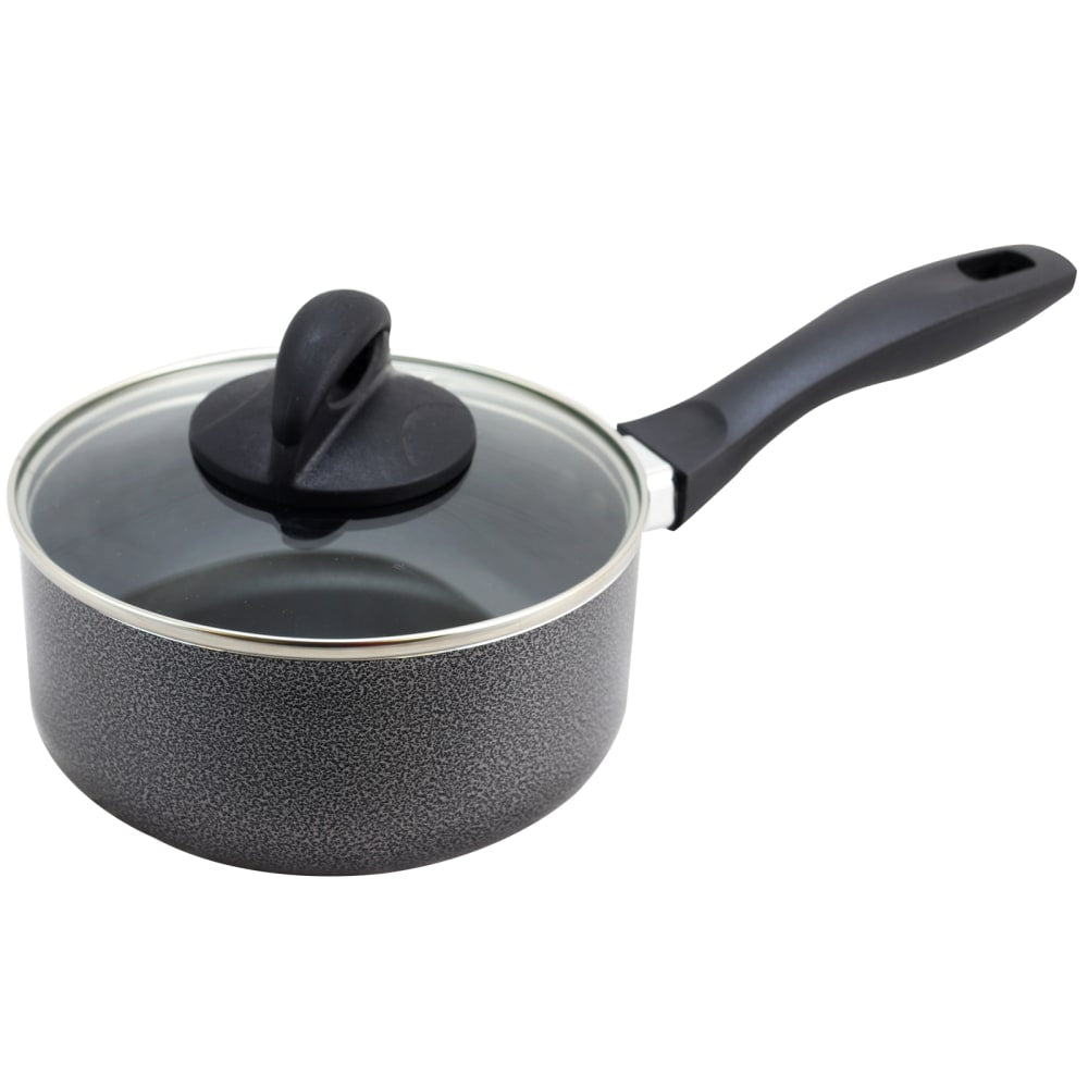 Oster Clairborne 1.5-Quart Aluminum Sauce Pan, Charcoal Gray