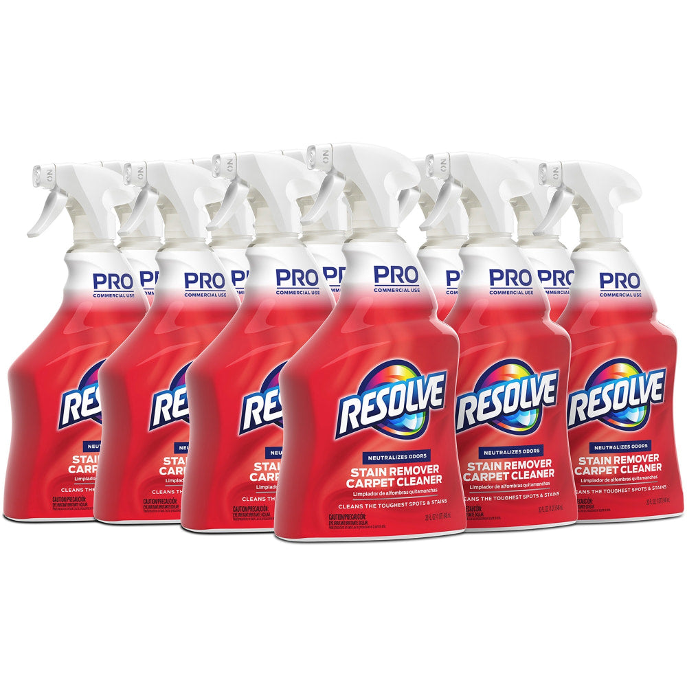 Resolve Professional Carpet Spot Cleaner, 32 Oz Bottle, Case Of 12