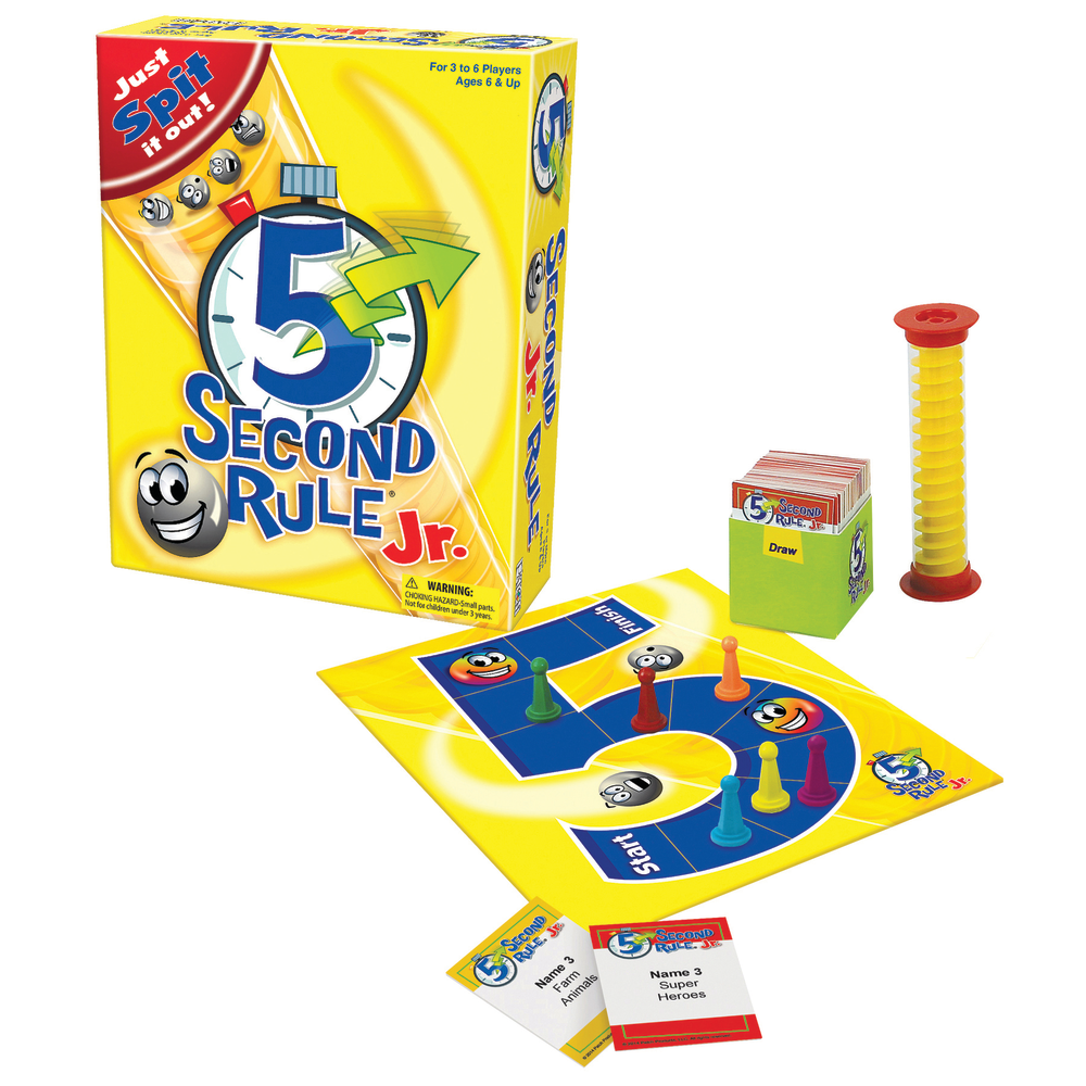 Playmonster 5 Second Rule Jr. Board Game, Grades 1 And Up