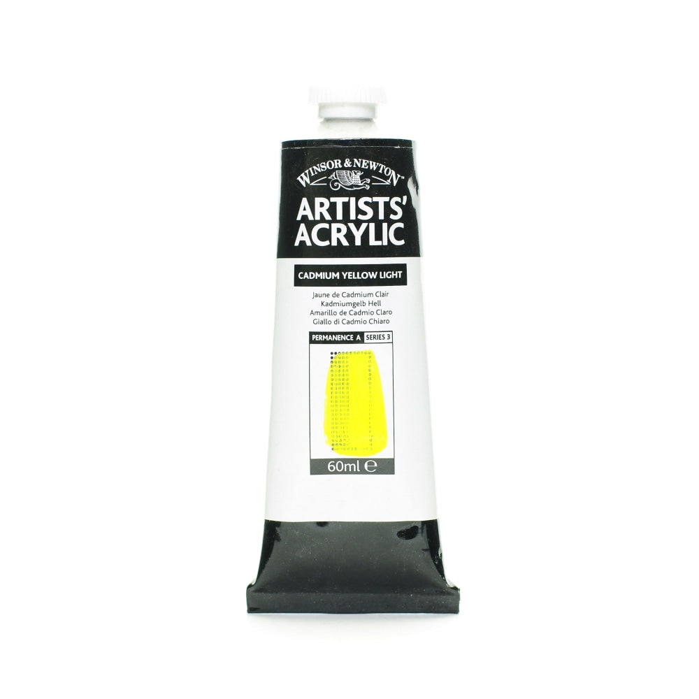 Winsor & Newton Professional Acrylic Colors, 60 mL, Cadmium Yellow Light, 113, Pack Of 2