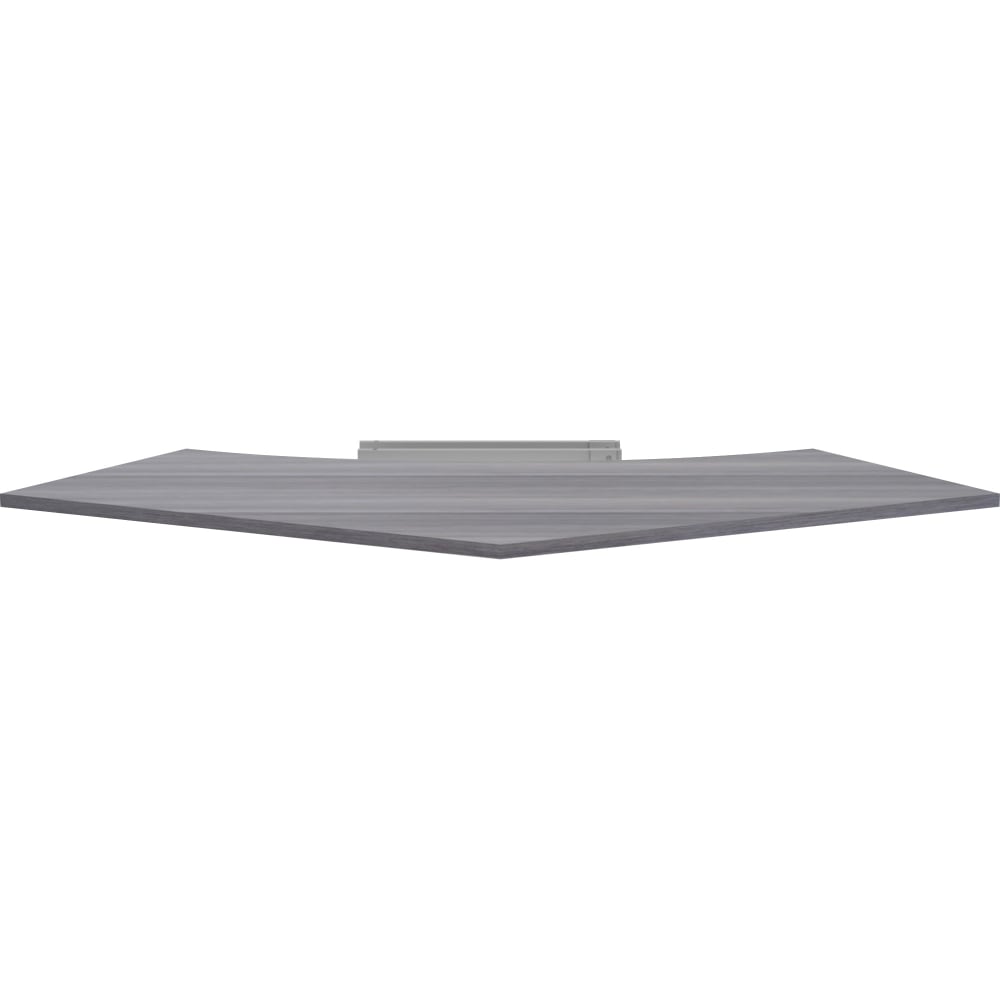 Lorell Relevance Series 48inW 120-Curve Panel Top, Weathered Charcoal