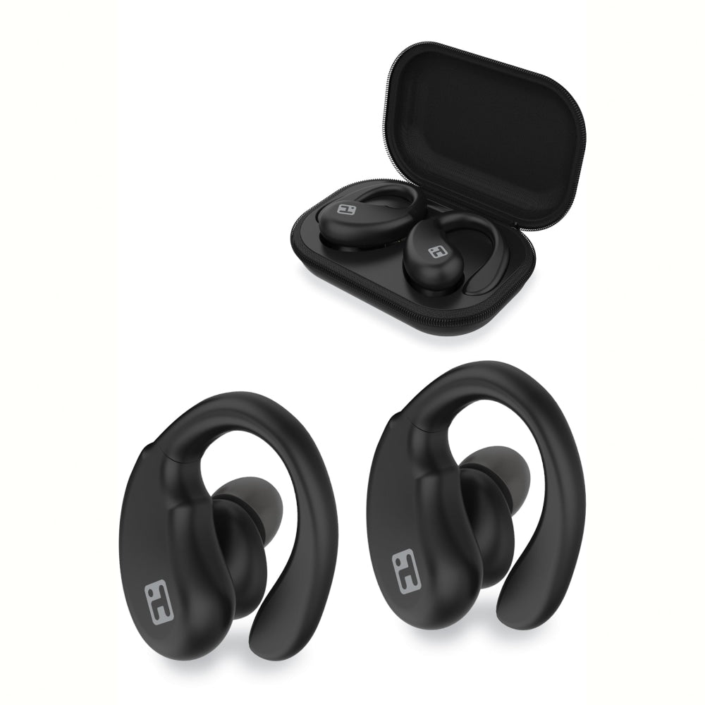 iHome XT-33 True Wireless Bluetooth In-Ear Earbuds, Black