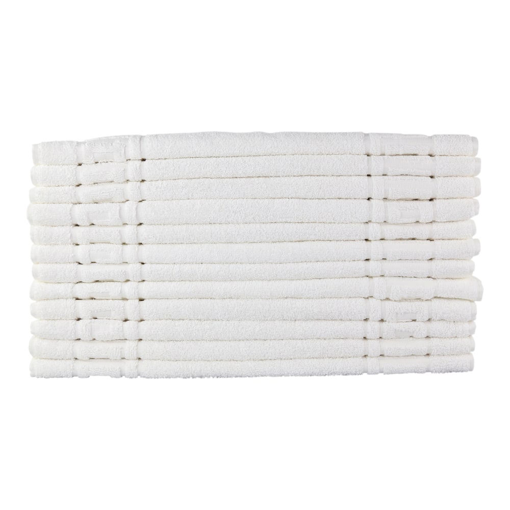 1888 Mills Crown Touch Bath Mats, 21in x 32in, White, Pack Of 48 Mats