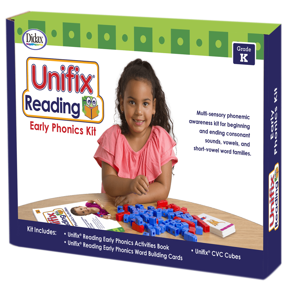 Didax Unifix Reading Early Phonics Kit, Multicolor, Kindergarten