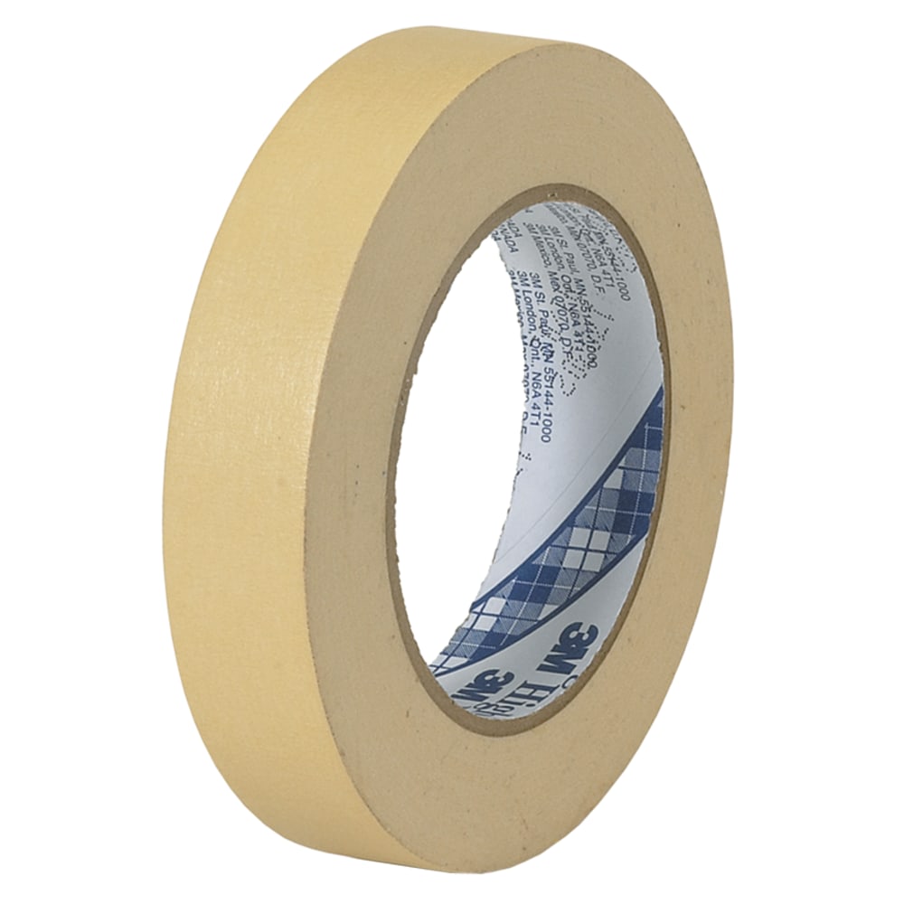 3M 2307 Masking Tape, 3/4in x 60 Yd., Natural, Case Of 48