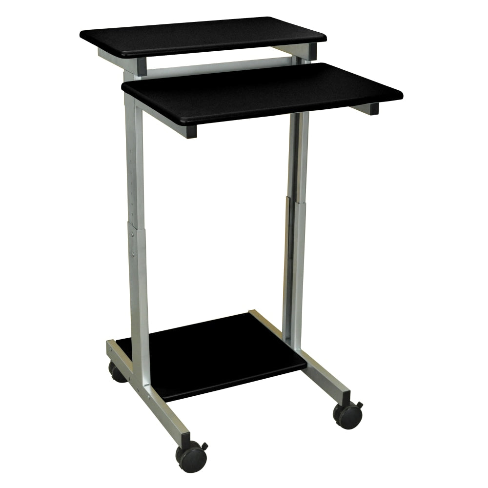 Luxor 24inW Standup Desk, Black/Gray