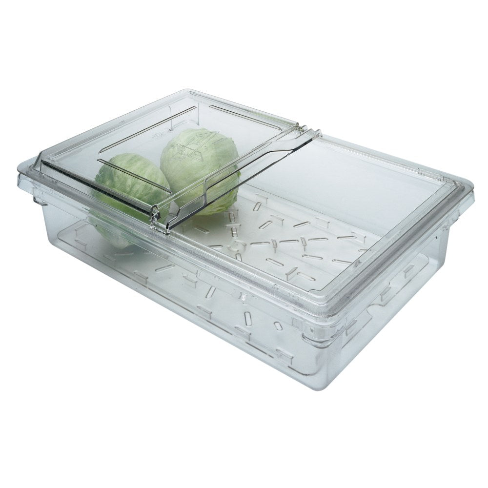 Cambro Camwear 9inD Food Storage Boxes, 18in x 26in, Clear, Set Of 4 Boxes