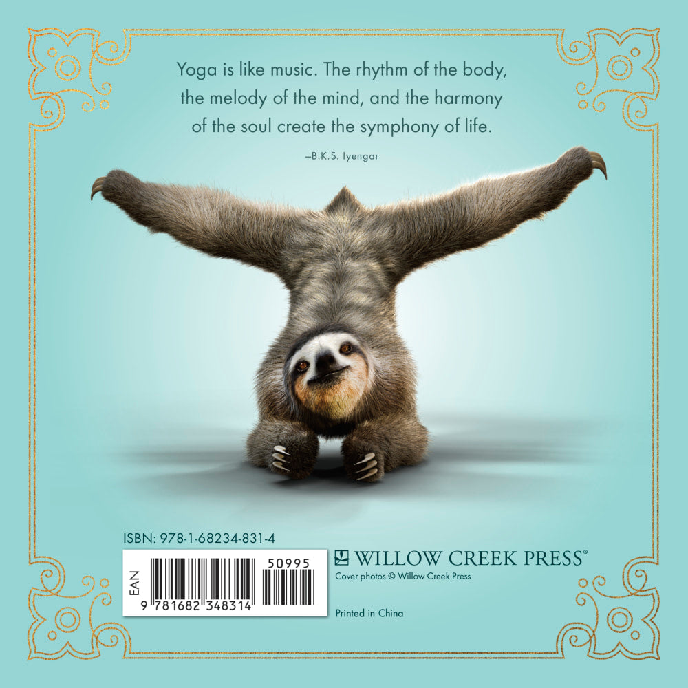 Willow Creek Press 5-1/2in x 5-1/2in Hardcover Gift Book, Sloth Yoga