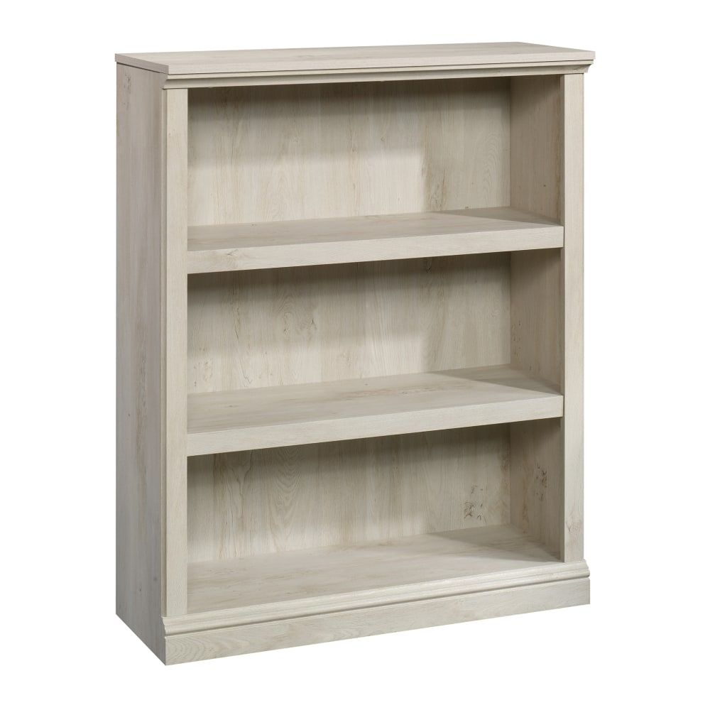 Sauder Select 44inH 3-Shelf Bookcase, Chalked Chestnut