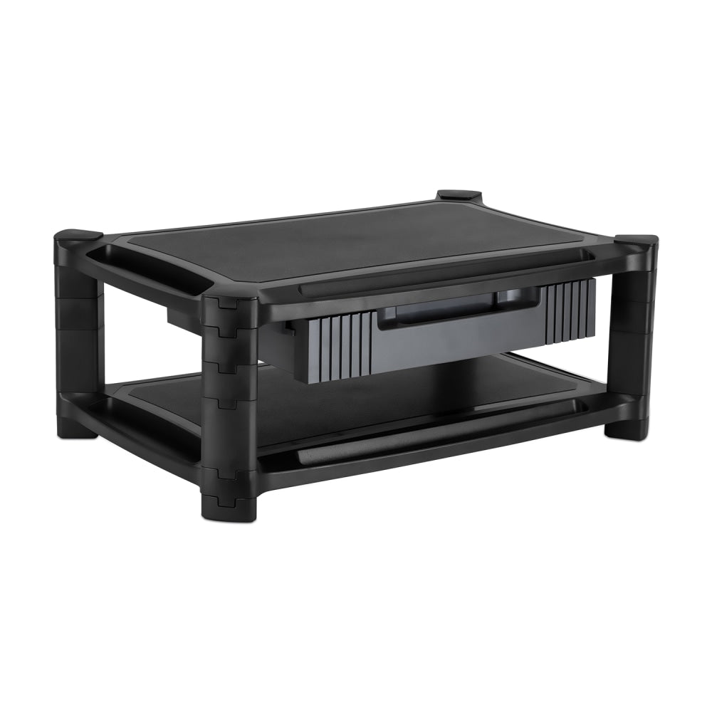 Mount-It! Desktop Printer Stand With Drawer, 7.625inH x 19.3inW x 13inD, Black, MI-7853