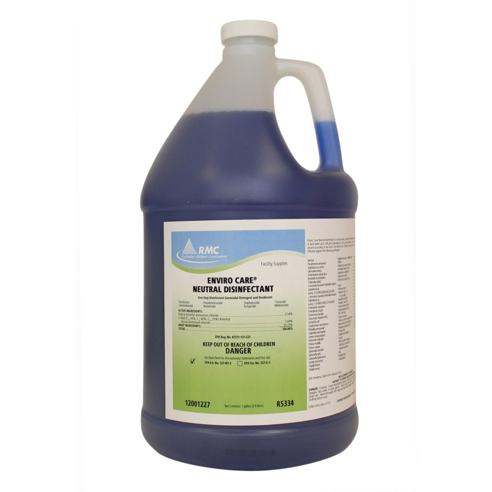 Rochester Midland Enviro Care Neutral Disinfectant, 128 Oz Bottle