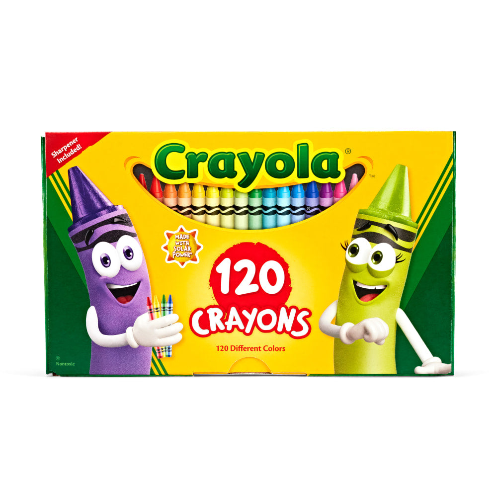 Crayola Standard Crayons, Assorted Colors, Box Of 120 Crayons