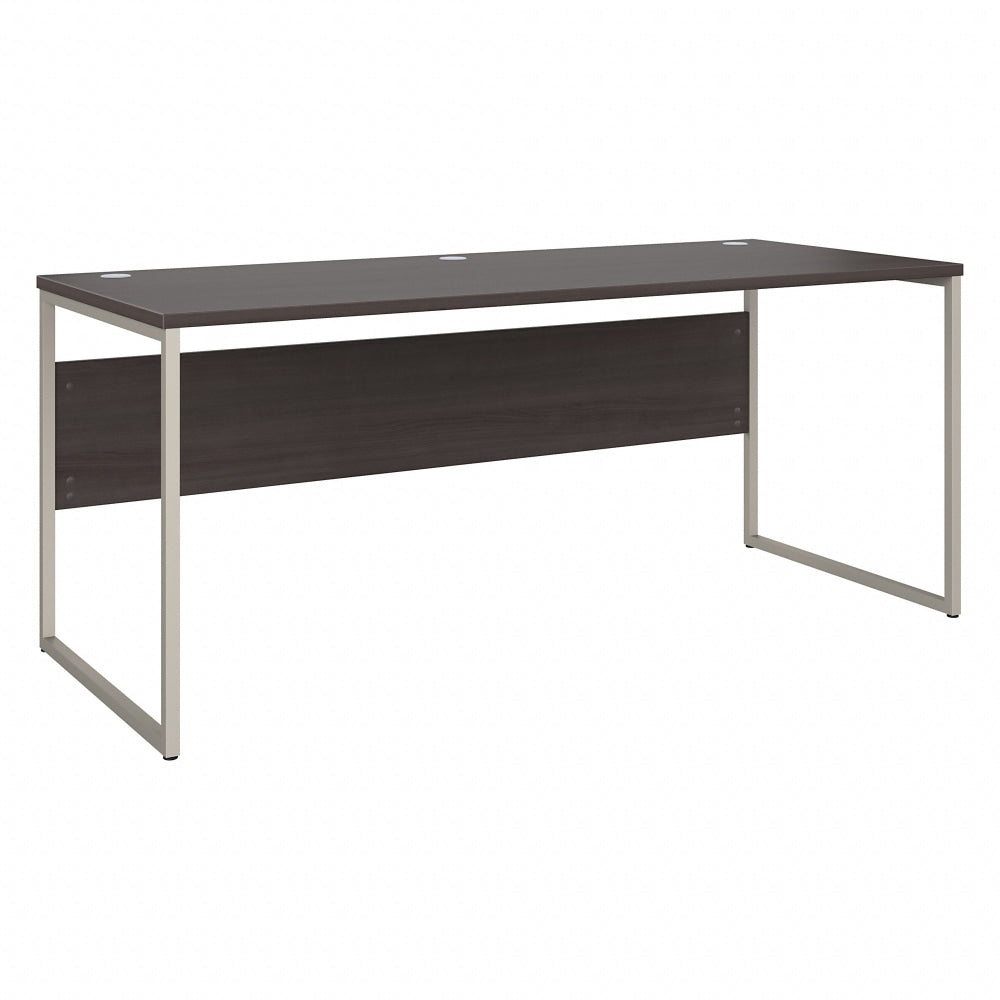 Bush Business Furniture Hybrid 72inW x 30inD Computer Table Desk With Metal Legs, Storm Gray, Standard Delivery