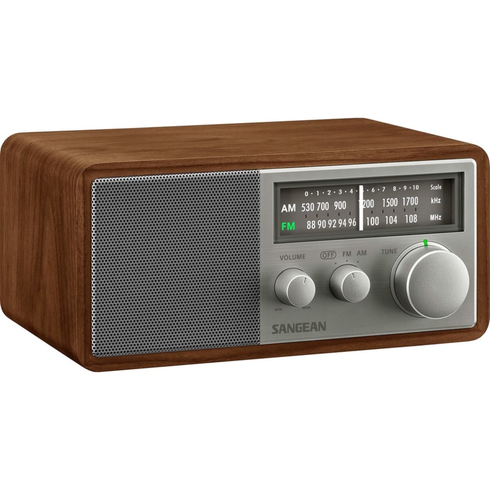 Sangean SG-116 FM / AM Analog Wooden Cabinet Receiver - Headphone - Table Top