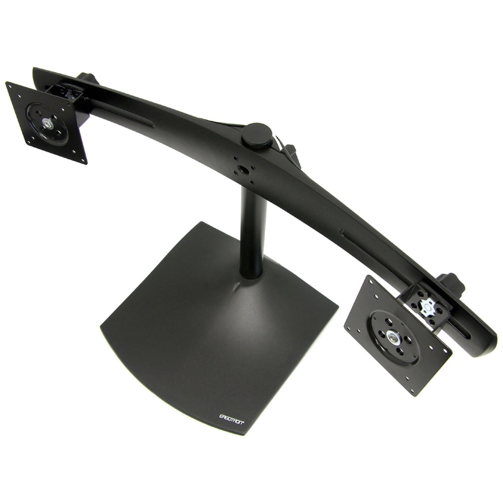 Ergotron DS100 Dual-Monitor Desk Stand - Up to 62lb - Up to 24in Flat Panel Display - Black