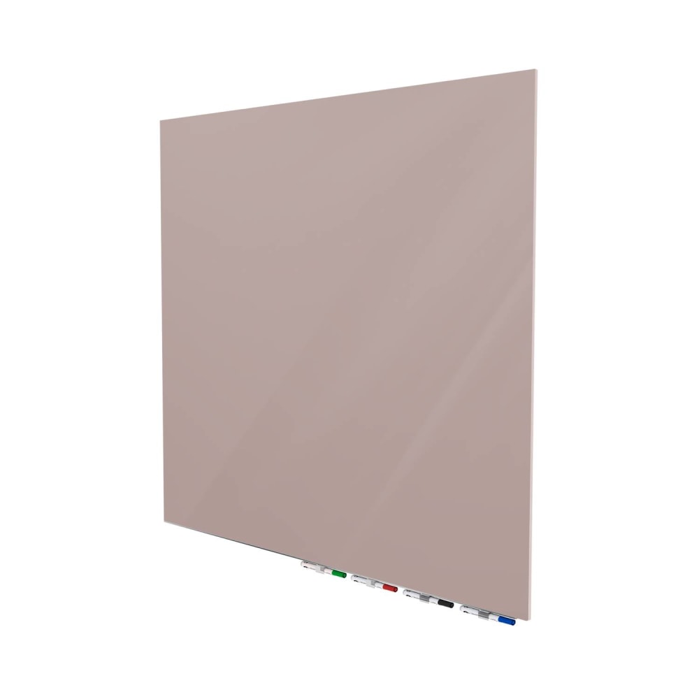 Ghent Aria Low Profile Glassboard, Magnetic, 48inH x 48inW, Square, Lilac Gray