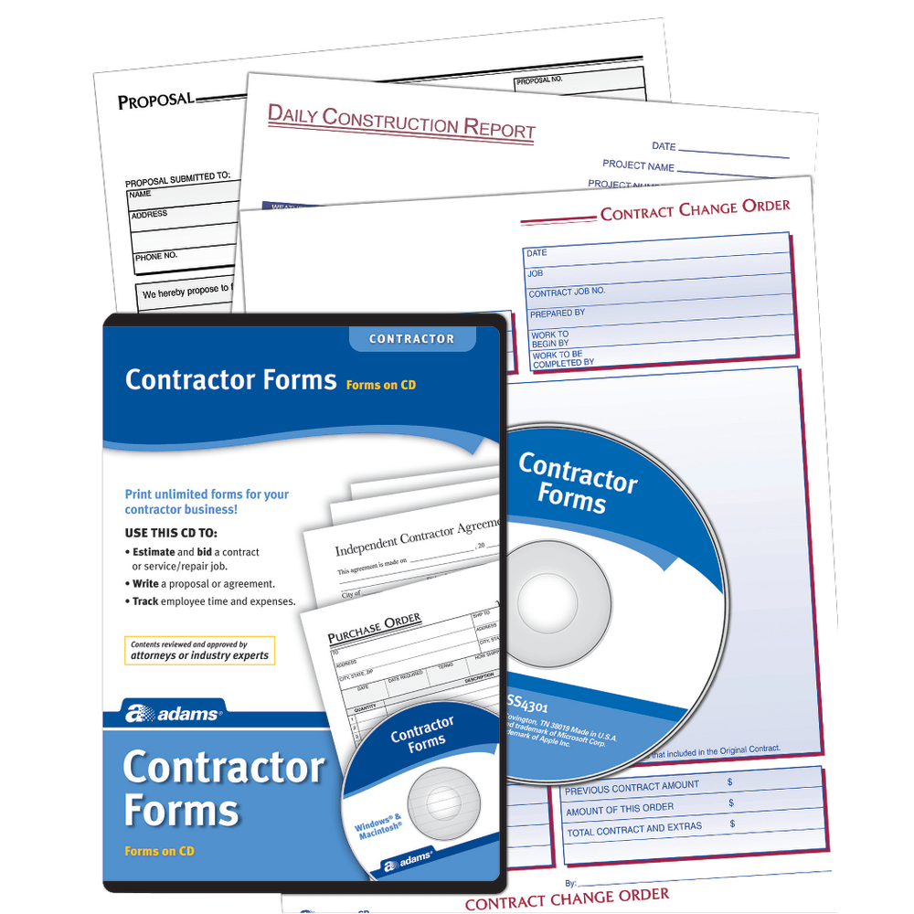 Adams Contractor Forms, Disc