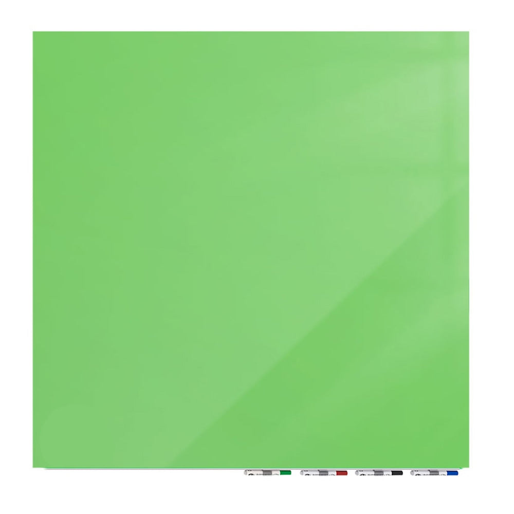 Ghent Aria Low Profile Glassboard, Magnetic, 48inH x 48inW, Square, Green