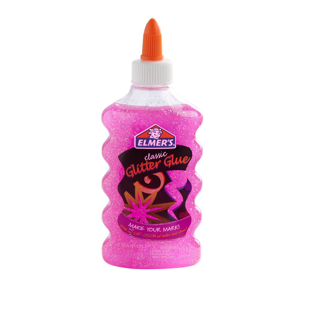 Elmers Glitter Glue, 6 Oz, Pink