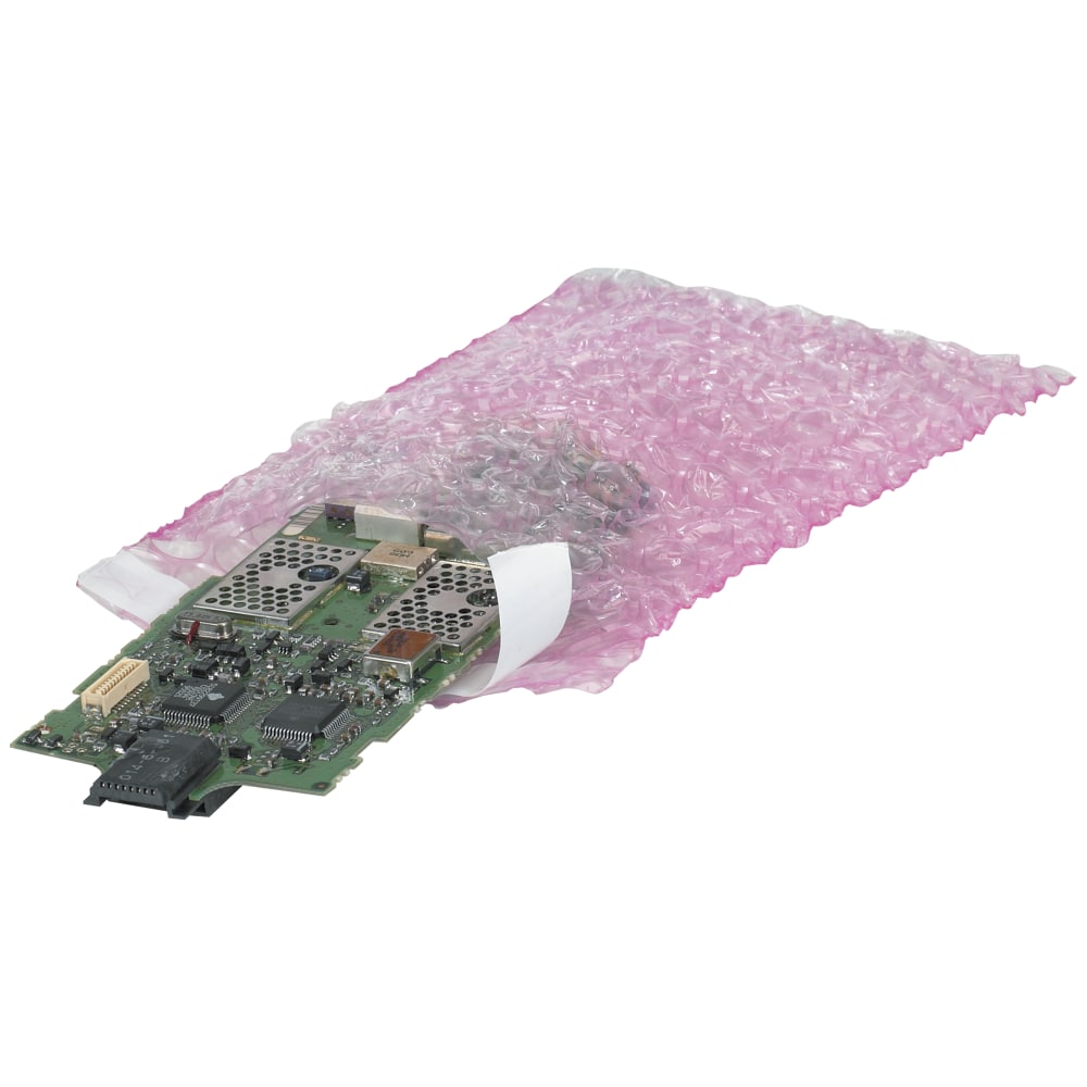 Partners Brand Anti-Static Bubble Pouches, 8-1/2inH x 6inW, Pink, Case Of 650 Pouches