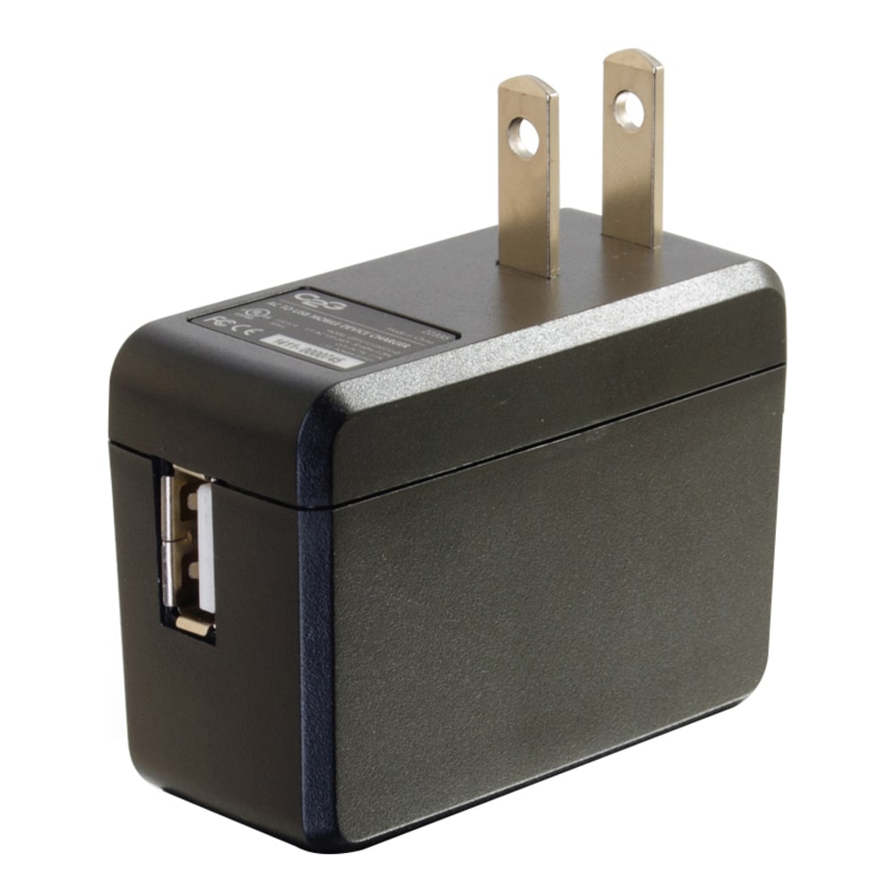 C2G USB Wall Charger - AC to USB Charger - 5V 2A Output - 120 V AC, 240 V AC Input Voltage - 5 V DC Output Voltage - 2.10 A Output Current"""