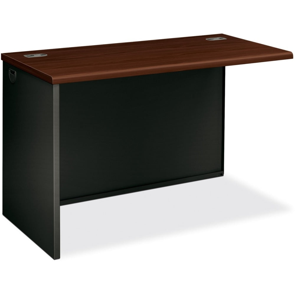 HON 38000 Modular 48inW Left Desk Return, Mahogany/Charcoal