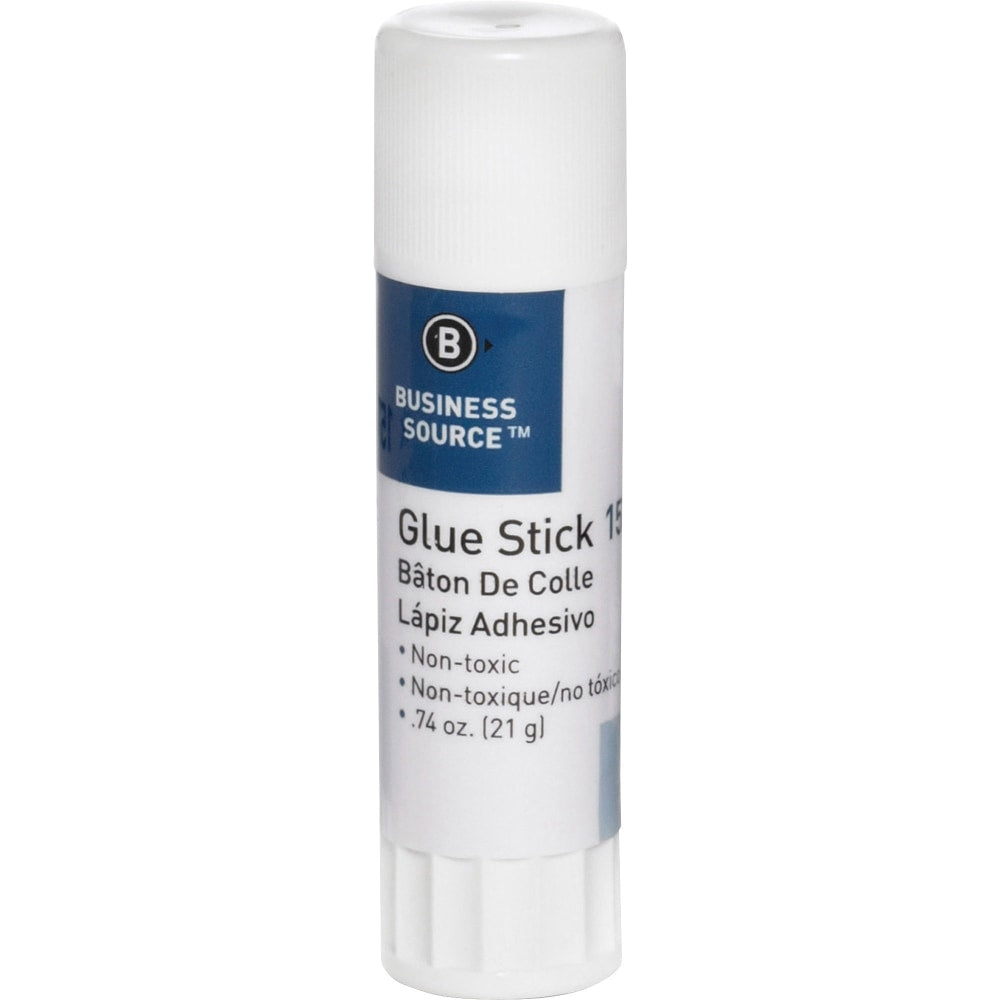 Business Source Glue Stick - 0.74 oz - 12 / Pack