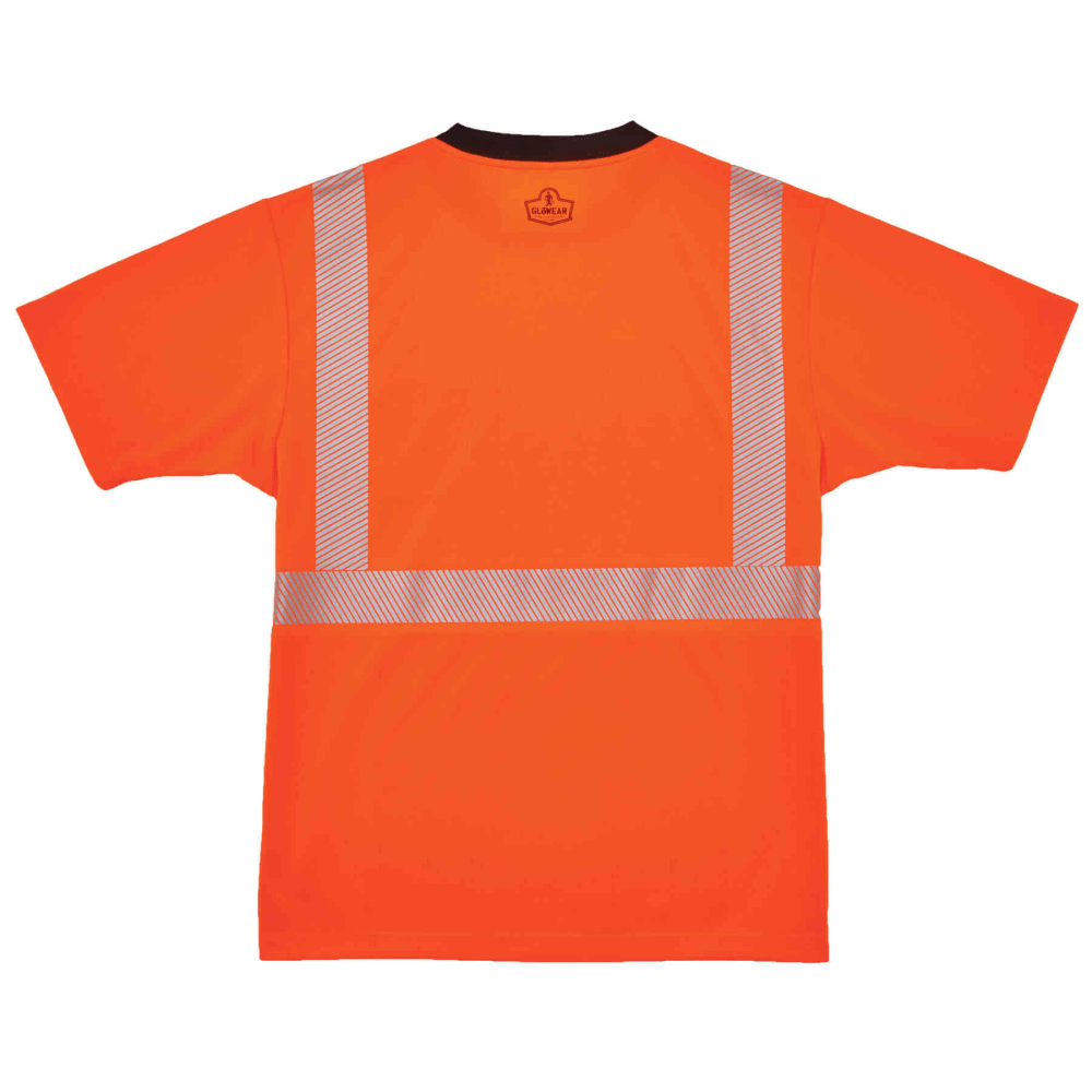 Ergodyne GloWear 8280BK Type R Class 2 Performance T-Shirt, XX-Large, Orange