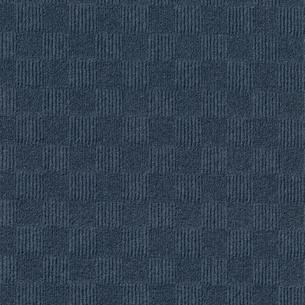 Foss Floors Crochet Peel & Stick Carpet Tiles, 24in x 24in, Denim, Set Of 15 Tiles