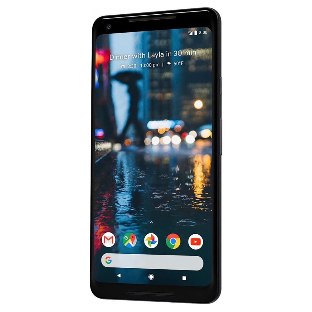 Google Pixel 2 XL Cell Phone, 64GB, Just Black, PGN100015