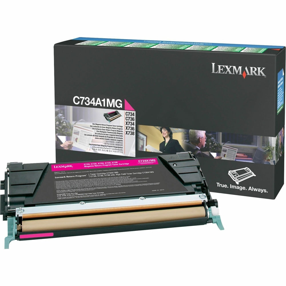 Lexmark C734A1MG Magenta Return Toner Cartridge