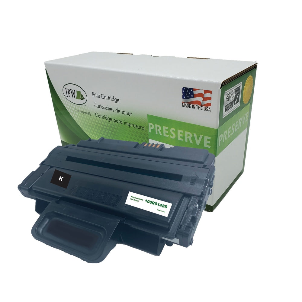 IPW Preserve Remanufactured Black High Yield Toner Cartridge Replacement For Xerox 106R01486, 106R01486-R-O