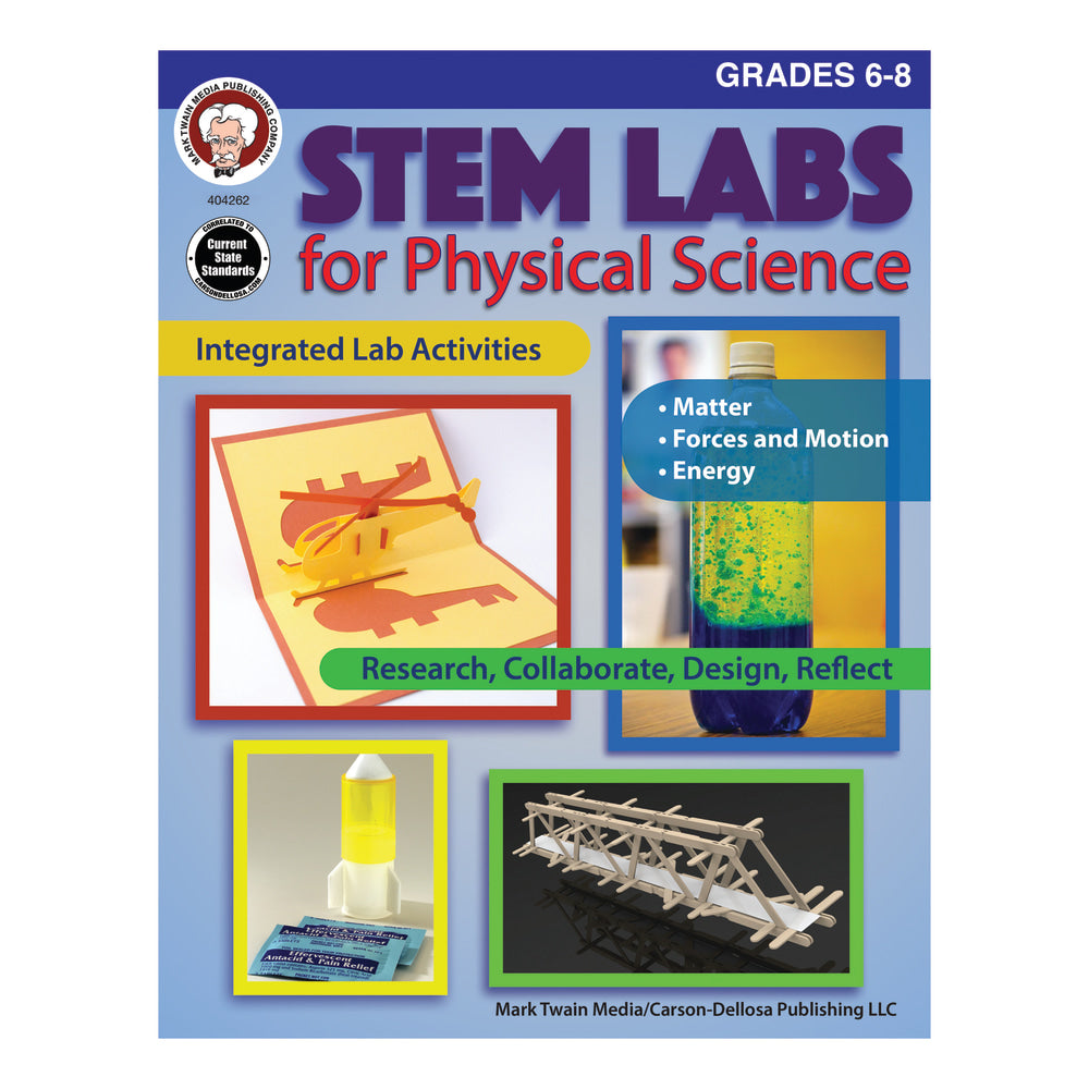 Mark Twain Media STEM Labs For Physical Science, Grades 6-8